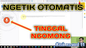 Cara Mengetik Menggunakan Suara Di Microsoft Word Otomatis Ngetik Sendiri Youtube