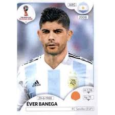 Ever dejó atrás una contractura en el gemelo derecho y este miércoles se pero la molestia en el gemelo derecho quedó atrás y ever banega ya es uno más de los 23 argentinos que. Sticker Ever Banega From Argentina Panini World Cup Russia