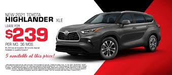 Leasing the toyota highlander can be a good option through a variety of lease deals, options, and packages. Lease Finance Specials New York City Toyota Dealership Near Newark
