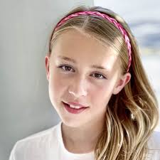 Adjustable Two Tone Glitter Braided Headbands