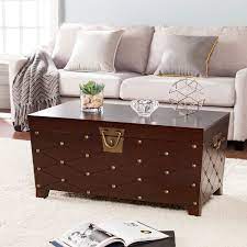 Fast & free shipping · something for everyone · up to 70% off Longwood Nailhead Coffee Table Trunk Espresso Walmart Com Walmart Com