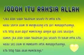 Jodoh itu rahsia allah swt. Kata Perangsang No Twitter Jodoh Itu Rahsia Allah Http T Co Qttezgvotf