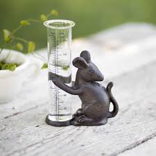 Mouse Rain Gauge Ctw Home Collection The incredible beauty of the rain drops falling on the wet pavement. mouse rain gauge