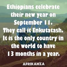 Fact 10 Ethiopians Celebrates New Year On Spetember 11 Facts Fun Facts Hope For The Future