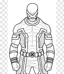 Digital Art Line Drawing Deviantart Black And White Cyclops X Men Transparent Png