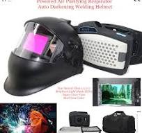 Purificador de ar profissional respirador capacete de soldagem soldador  indústria protetora kit papr escurecimento automático máscara de soldagem -  AliExpress