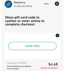 But maybe you have a dominoes card and you're not sure what the account balance is. Fluz User Guide How To Use The Fluz App To Save On Gift Cards Gc Galore
