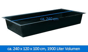 Gfk Teichbecken Wasserbecken Rechteckig 240 X 120 X 100 Cm 1900 Liter Slink Ideen Mit Wasser Wasserbecken Wasser Im Garten Wasserbecken Garten