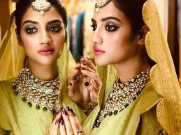 Actress nusrat jahan with her husband nikhil jain during their wedding reception in kolkata on july 4, 2019. Nusrat Jahan Looks Mesmerising In A White Gown As She Walks The Aisle In Her Destination Wedding