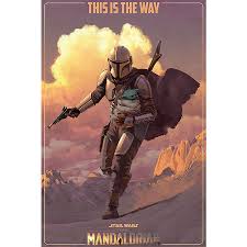 The child mandalorian and mandalorian character poster star wars hd movie print canvas compare with similar items. The Mandalorian Poster This Is The Way Posters Buy Now In The Shop Close Up Gmbh