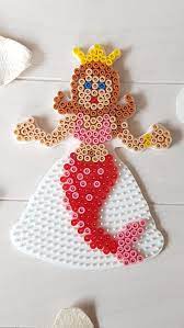 Seejungfrau im glas vorlage als pdf herunterladen. Bugelperlen Vorlage Meerjungfrau Mamaz