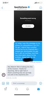 Something Went Wrong Please Help The Spotify Community