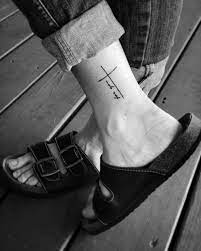 If you like ankle tattoo cross, you might love these ideas. Pin On Ink And Metal