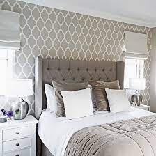 Take A Tour Of This West London New Build Ideal Home Bedroom Interior Wallpaper Design For Bedroom Master Bedroom Wallpaper