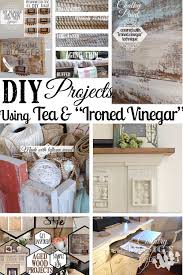 Ironed Vinegar Aging Technique Country Design Style Diy Decor Decor Repurposed Wood Projects