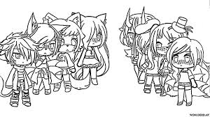 Dress up your own characters and gacha for free! Coloring Pages Gacha Life Print For Free Wonder Day