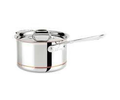 I literally make everything in this thing. All Clad Copper Core 4 Qt Sauce Pan Ares Kitchen And Baking Supplies