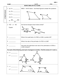 We know this because if two angle pairs are. More Similar Polygons Worksheet Practice Pdf Ratios Congruent And Geometry Triangles Answer Key Coloring Pages 8 3 In Scale Factor Oguchionyewu