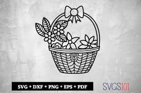 Download Floral Basket Paper Cutting File Graphic By Svgs101 Creative Fabrica Yellowimages Mockups