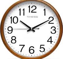 Amazon.com: TIMESS Wall Clock, Classic Wood Style Finish, 16 ...