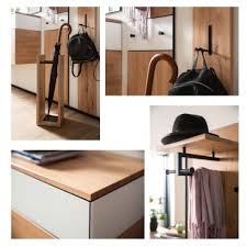 Die modernen kontraste der dynamischen, wellenartigen strukturen der holzfronten und den. Wittenbreder Novara Garderobenkombination Nr 02 Komplette Garderobe Fur Ihren Flur Und Eingangsbereich 6 Teilige Vorschlagskombination Im Wildeiche Und Glas Weiss Mattiert Griffe Und Metallteile In Schwarz