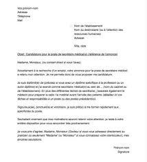 , quelques règles de base à respecter pour ne. Lettre De Motivation Pour Un Poste De Secretaire Medical E Capital Fr