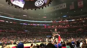 clippers section 102 row 2 staples center view from your seat