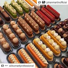 Repost Silikomartprofessional Get Repost The Amazing Creations Made By Johanmartinofficial With Fashion Eclair Mould Eclairs Cafe Food Gourmet Desserts