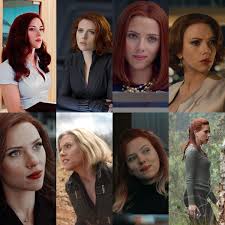 On first glance, black widow's hair in those avengers: All Black Widow Hairstyles