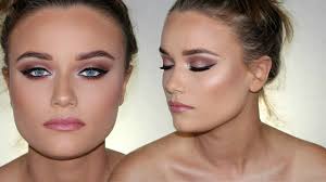 With blue metallic eyes looks the best. How To Make Blue Eyes Pop Client Prom Makeup Tutorial Makeupmejordyn Youtube