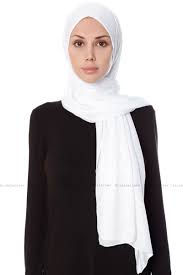 Find images and video of headcoverings worn by muslim women. Hijab Jersey Seda Weiss Elastisch Jersey Schal Von Ecardin