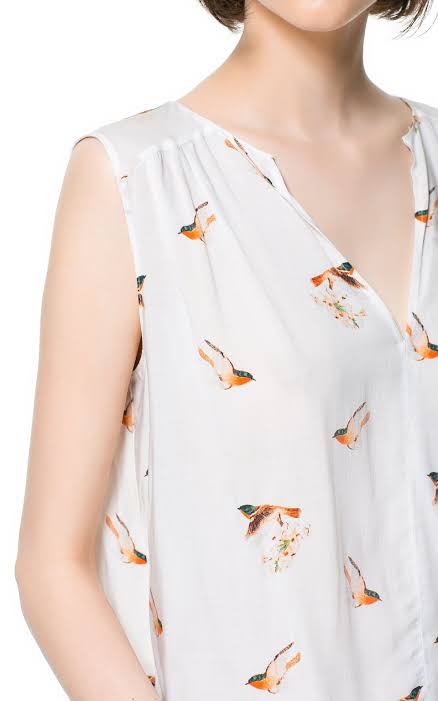 Resultado de imagen de blusa de pajaros"