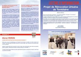Plan De Renovation Urbaine Commune De Tomblaine