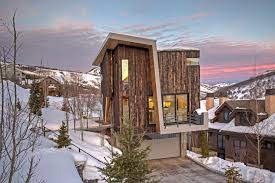 A Plunging Roof Carves Out Space In This Park City Home Offered At 2 4m Home Technology Solar Design Passive Solar Design