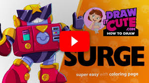 Null's brawl 28.171 update with surge, skins and more. How To Draw Surge Brawl Stars Draw It Cute Super Easy Drawings Drawing Tutorial Easy Draw