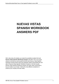 Description/textbook or print instructional material content student. Nuevas Vistas Answer Key