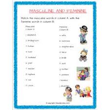Worksheets are english activity book class 3 4, english activity book class 5 6, dialogue completion exercise 2 cbse class 10 grammar, english test paper class i name class sec why did the, class ii summative assessment i question bank 1 english 2, ccoonntetentntss, tenses work for class 8. English Masculine And Feminine Match The Following Worksheet 3 Grade 2 Estudynotes