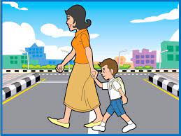 Tip keselamatan di jalan raya. Gambar Mewarnai Jalan Raya