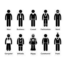 People Man Human Character Business Casual Wear Fashionista Etsy In 2021 Pictogram Stick Figures Character Types