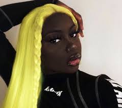 Dark Skin Girl Tumblr Brown Straight Hair Blonde Lace Front Wigs Wig Hairstyles