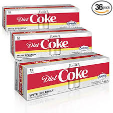 Amazon Com Diet Coke With Splenda Fridge Pack Bundle 12 Fl Oz 36 Pack Grocery Gourmet Food