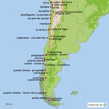 Tripadvisors chile karte mit hotels, pensionen und hostels: Stepmap Chile Landkarte Fur Chile