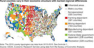 Main Economic Source By County By Usda Map Usa Economy Map Map Globe Economic Research