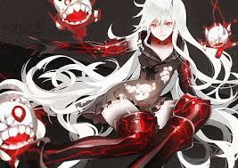Web banner for anime, manga in japanese style. Hd Wallpaper Trees Demons Horns Long Hair Red Eyes Male Anime Boys Umbrellas White Hair Japanese Clothes Pointy E Art Umbrella Hd Art Wallpaper Flare