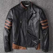 Wolverine Men S Genuine Cowhide Leather Jacket Etsy Leather Jacket Men Real Leather Jacket Custom Leather Jackets