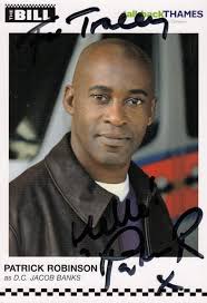Patrick Robinson as DC Jacob Banks The Bill Hand Signed Cast Card Photo