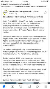 Twtwedding On Twitter Perak Dah Update 2 6 2020 Senarai Update Sop Permohonan Nikah Perlis Penang Kedah Kelantan T Ganu Pahang Perak Selangor Melaka N9 Johor Wp Kl Putrajaya Labuan Sabah Sarawak