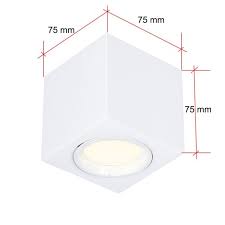 Led | led color options: Led Deckenleuchte Gips Weiss Wurfelformig Downlight Led Warmweiss Wohnlicht