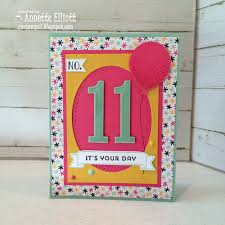 Handmade Birthday Card For 11 Year Old Boy Happy 11th Birthday By Aestamps2 Cards And Paper Crafts At Splitcoaststampers Card Making Birthday Girl Birthday Cards Old Birthday Cards