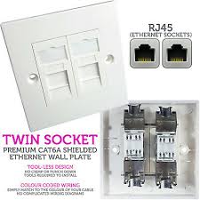 Caterpillar engines, trucks and tractors pdf workshop manuals & service manuals, wiring diagrams, parts catalog. Double Cat6a Shielded Wall Plate Tool Less Rj45 Ethernet Network Socket Outlet Ebay